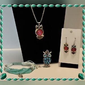 Owl Lover's Jewelry Bundle